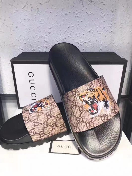 Gucci Tiger Flip Flops